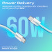 Promate Кабель Promate USB Type-C - USB Type-C (M/M), 3A, 60W, 2 м, White (ecoline-cc200.white)