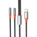 XO Кабель XO AUX 2х3.5 мм - USB Type-C (F/M), 1 м, Black (NB-R269B.black)