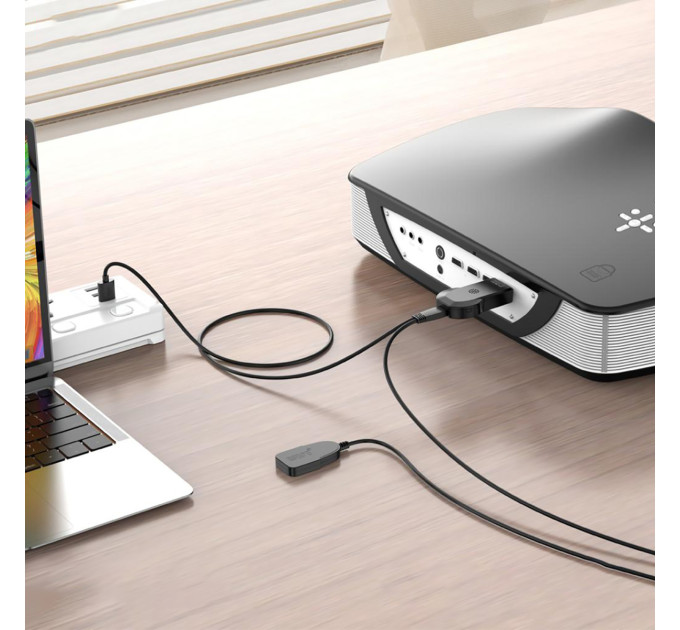 XO Адаптер XO GB012 HDMI - USB-A (M/M) Black