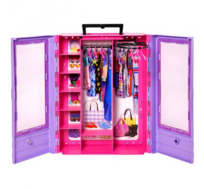 Barbie Ігровий набір Barbie Бузкова шафа для одягу (HJL65)