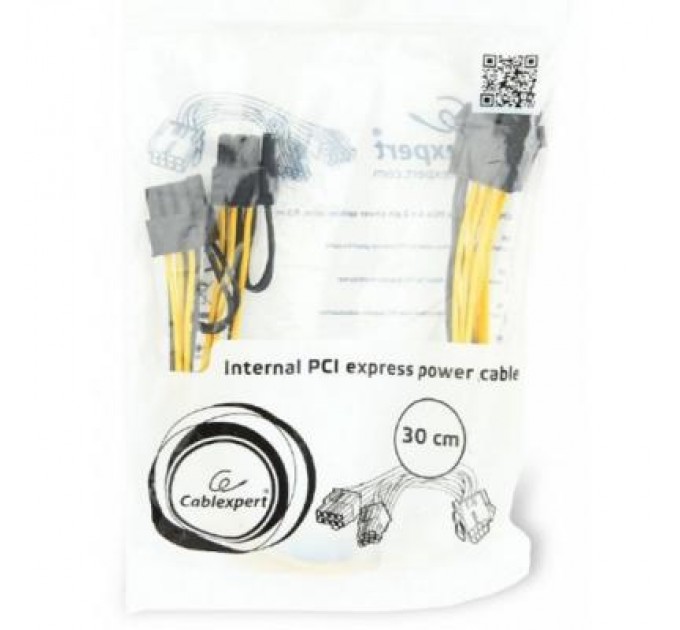 Cablexpert Кабель живлення CPU 8 пин на PCI express 2 х 6+2 пин Cablexpert (CC-PSU-85)