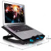 IceCoorel Підставка до ноутбука IceCoorel 10-17", 6*70mm 1800 RPM, 2*USB, + LCD, 365*297*30mm, Black (K8)