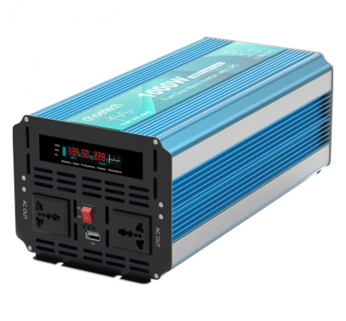 Choetech Автомобільний інвертор Choetech 12/220V 1000Вт, з функцією ДБЖ, чиста синусоїда (INV-C1000WUPS-EU)