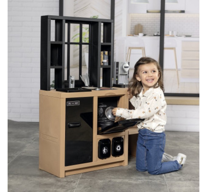Smoby Ігровий набір Smoby Інтерактивна кухня Лофт із кавоваркою, аксесуарами та звуковим ефектом (312600)
