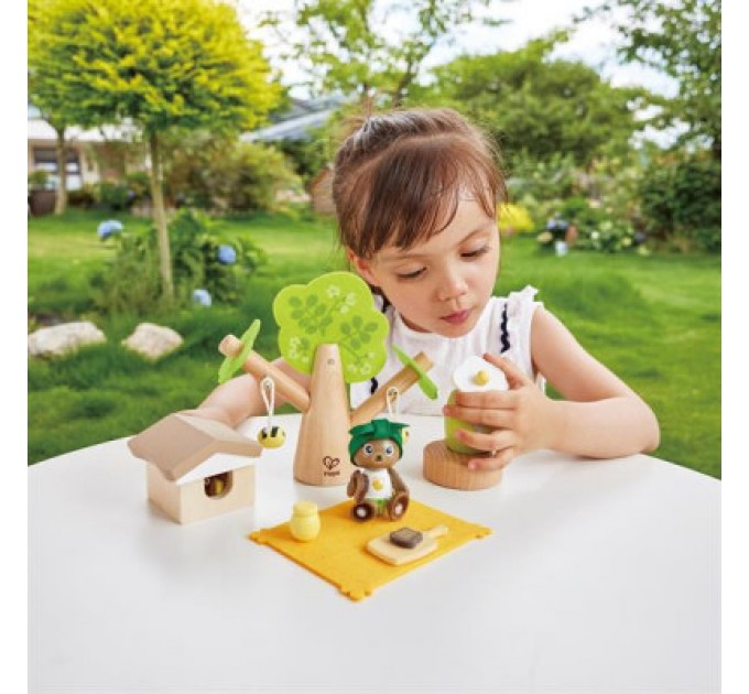 Hape Ігровий набір Hape дерев'яний Ведмедик і бджоли (E3415)