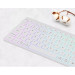 Canyon Клавіатура Canyon HKB-W11 Slim Dual Mode Wireless/Bluetooth RGB UA White (CNS-HBTK11W)