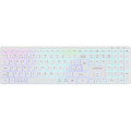 Canyon Клавіатура Canyon HKB-W11 Slim Dual Mode Wireless/Bluetooth RGB UA White (CNS-HBTK11W)
