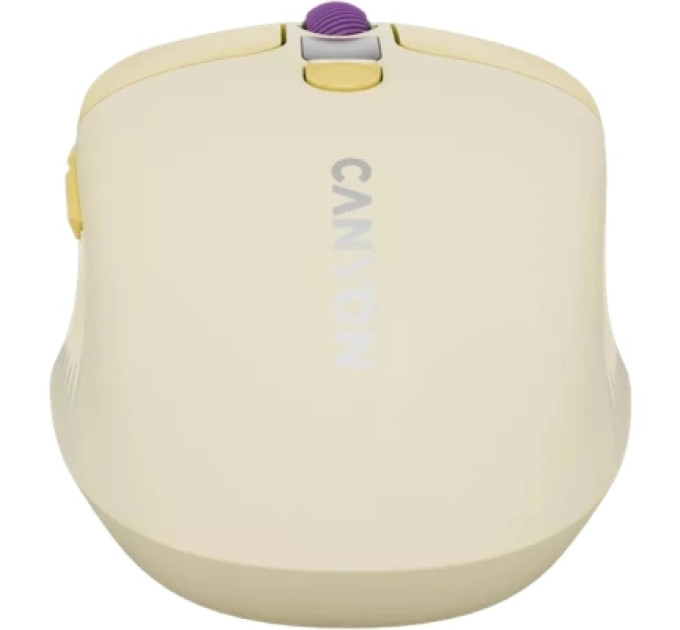 Canyon Мишка Canyon MW-26 LCD Silent Wireless/Bluetooth Yellow (CNS-CMSW26Y)