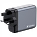 Verbatim Зарядний пристрій Verbatim GaN 140 W 4 ports (2xUSB-C-140 W,USB-C 20 W /USB-A -3.0) (32203)