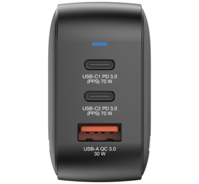 Verbatim Зарядний пристрій Verbatim MiniGaN 70 W 3 ports (2xUSB-C/1xUSB-A) (32229)