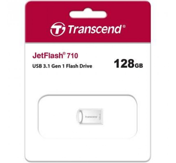 USB флеш накопичувач Transcend 128GB JetFlash 710 Silver USB 3.0 (TS128GJF710S)