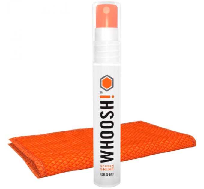 Whoosh! Спрей для очищення Whoosh! Screen Shine POCKET 8ml, microfiber 14x14cm (1FG08ENFR)