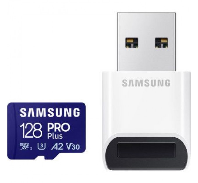 Samsung Карта пам'яті Samsung 128GB microSDXC calss 10 UHS-I V30 Pro Plus (MB-MD128SB/WW)