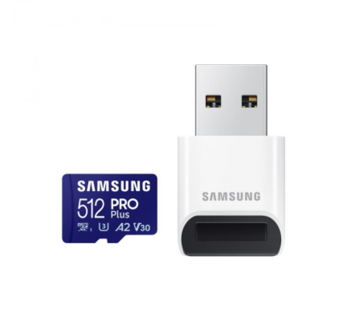 Samsung Карта пам'яті Samsung 512GB microSDXC class 10 UHS-I U3 V30 Pro Plus (MB-MD512SB/WW)