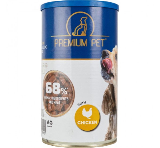 PREMIUM PET Консерви для собак PREMIUM PET Шматочки в соусі з куркою 1.240 г (4820255192260)