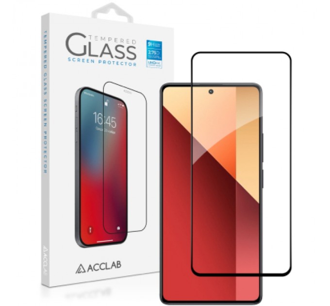 ACCLAB Скло захисне ACCLAB Full Glue Xiaomi Redmi Note 13 Pro 4G Black (1283126583780)