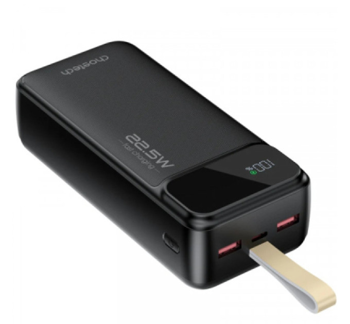 Choetech Батарея універсальна Choetech 30000mAh 22,5W, PD, QC/3.0, USB-C In/out, 2*USB-A (B730-ACBK)
