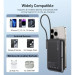 Choetech Батарея універсальна Choetech Magnetic Wireless 10000mAh 20W, PD, Qi-15W, USB-C In/Out, build-in cabel, Black (B735-CCBK)