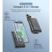 Choetech Батарея універсальна Choetech Magnetic Wireless 10000mAh 20W, PD, Qi-15W, USB-C In/Out, build-in cabel, Black (B735-CCBK)