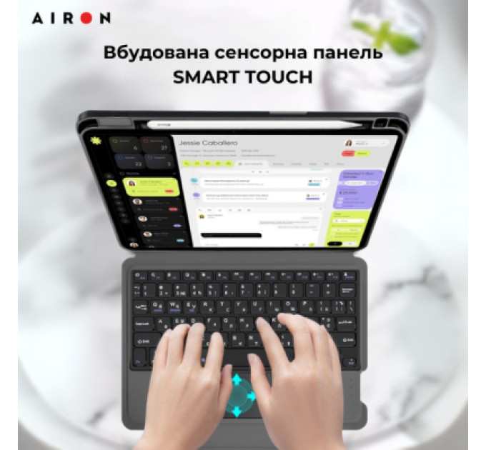 AirOn Чохол до планшета AirOn Premium iPad Pro 13 2024 + keyboard (4822352781231)