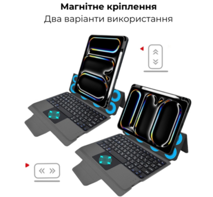 AirOn Чохол до планшета AirOn Premium iPad Pro 13 2024 + keyboard (4822352781231)