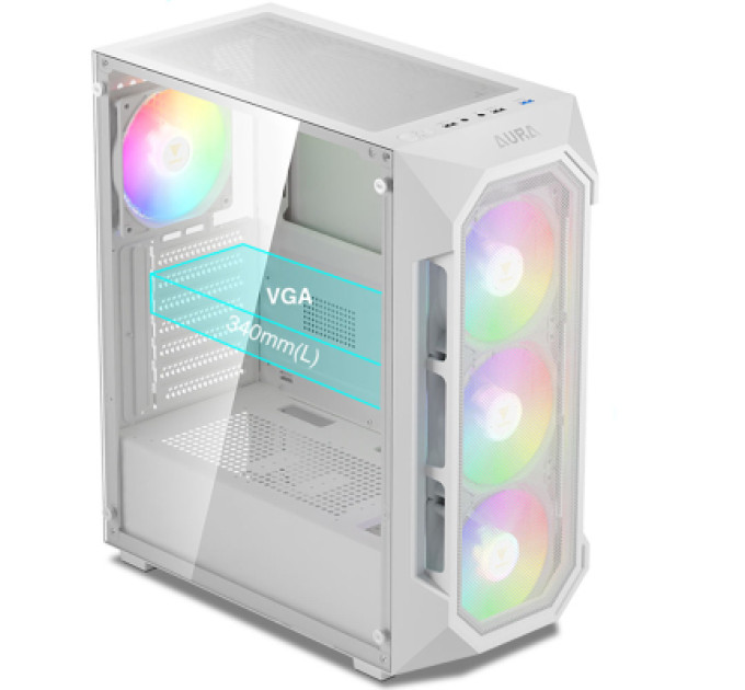 Gamdias Корпус Gamdias AURA GC1 ELITE WH ARGB (4711514500608)