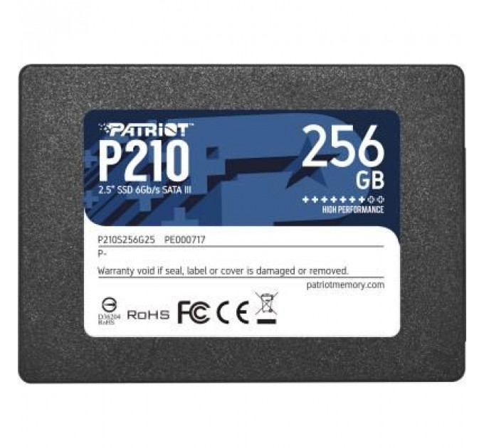 Накопичувач SSD 2.5" 256GB Patriot (P210S256G25)