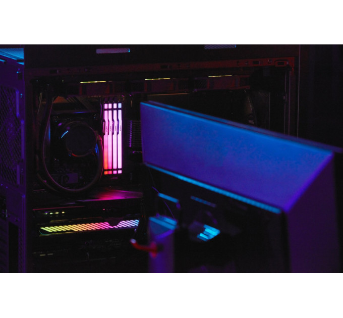 Kingston Модуль пам`яті DDR5 32GB/5600 Kingston Fury Beast RGB Black (KF556C36BBE2A-32)
