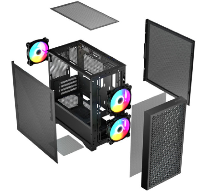 Logic concept Корпус Logic concept DART PRO ARGB MINI BLACK (AM-DART-PRO-ARGB-10)