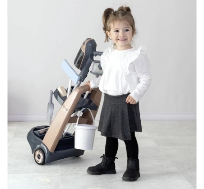 Smoby Ігровий набір Smoby Вiзок для прибирания Ровента з ручним пилососом та аксесуарами (7600330326)