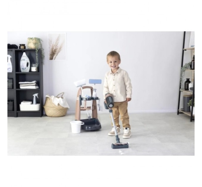 Smoby Ігровий набір Smoby Вiзок для прибирания Ровента з ручним пилососом та аксесуарами (7600330326)