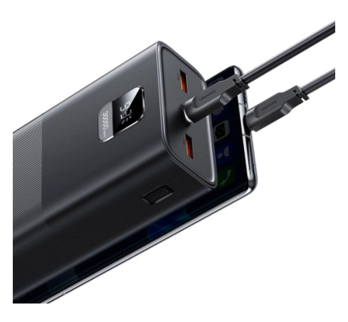 Usams Батарея універсальна Usams PB68 30000mAh PD/3.0/65W, QC/3.0, Black (ATXLOGTC01)