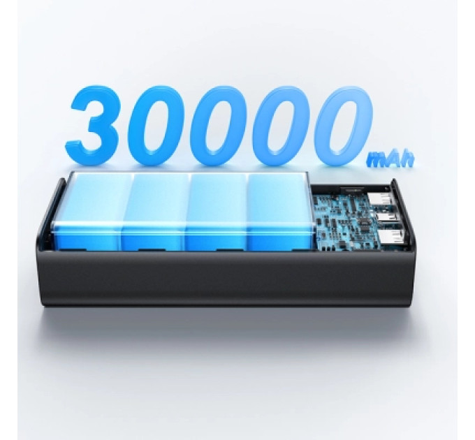 Usams Батарея універсальна Usams PB68 30000mAh PD/3.0/65W, QC/3.0, Black (ATXLOGTC01)