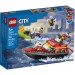LEGO Конструктор LEGO City Човен пожежної бригади 144 деталі (60373)