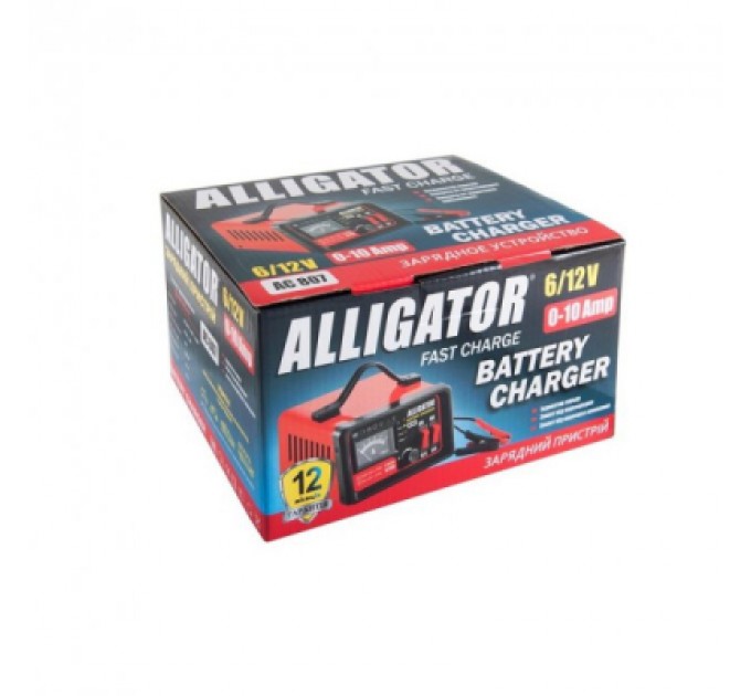 Alligator Зарядний пристрій для автомобільного акумулятора Alligator AC807
