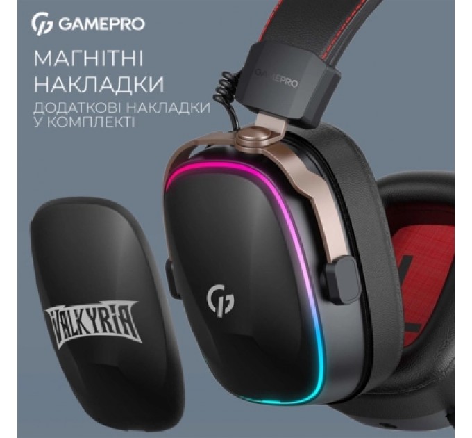 GamePro Навушники GamePro Asgard Valkyria RGB Tri-Mod (HSW249B)