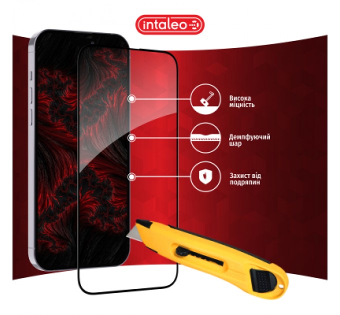Intaleo Скло захисне Intaleo Full Glue Xiaomi Redmi 13C Black (1283126583230)