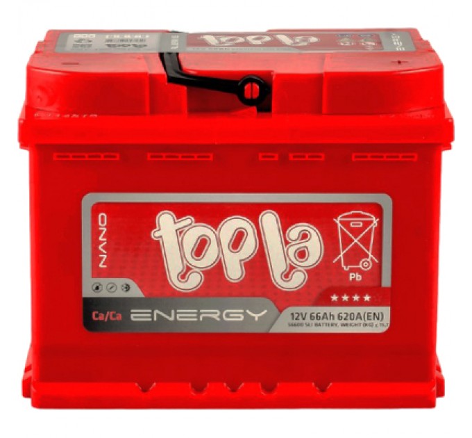 Topla Акумулятор автомобільний Topla 66 Ah/12V Energy Euro (108 066)
