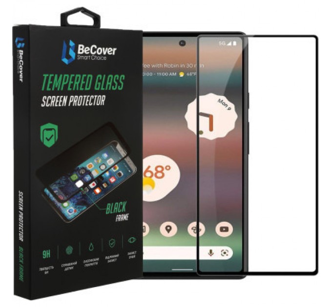 BeCover Скло захисне BeCover Google Pixel 6A Black (708757)