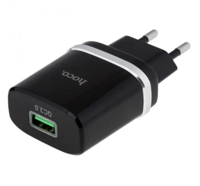HOCO Зарядний пристрій HOCO C12Q Smart USB QC3.0 18W Black (6931474716255)