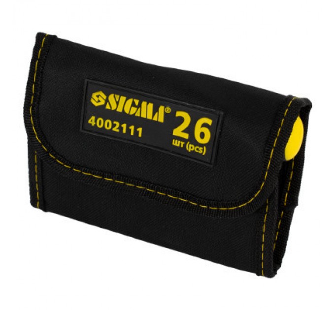 Sigma Набір викруток Sigma з бітами 18шт + насадки торцеві 6шт CrV (4002111)