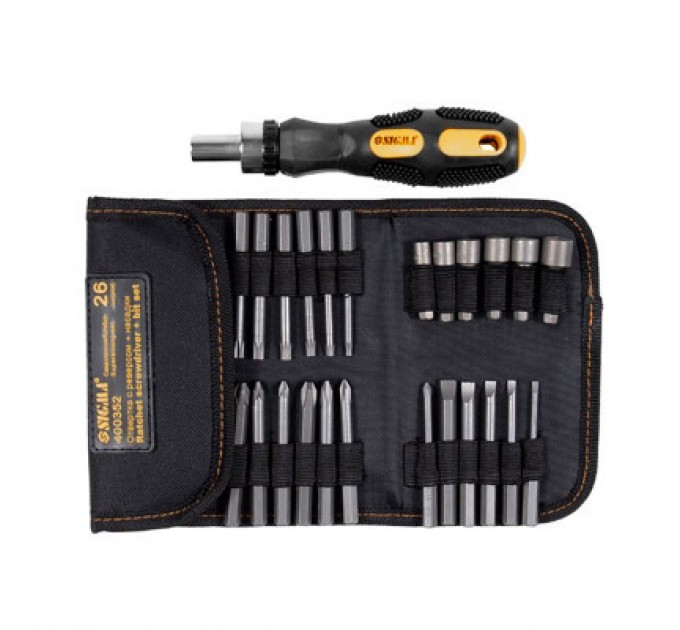 Sigma Набір викруток Sigma з бітами 18шт + насадки торцеві 6шт CrV (4002111)