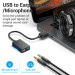 Vention Звукова плата Vention Audio USB 2х3,5 мм jack 0.15m (CDYB0)