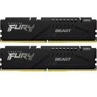 Модуль пам'яті для комп'ютера DDR5 32GB (2x16GB) 6000 MHz Beast Black EXPO Kingston Fury (ex.HyperX) (KF560C30BBEK2-32)
