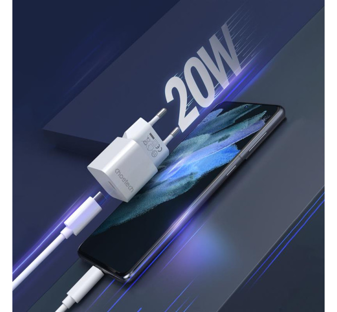 Choetech Мережевий зарядний пристрій Choetech (1USBх3A) White (PD5010-EU)