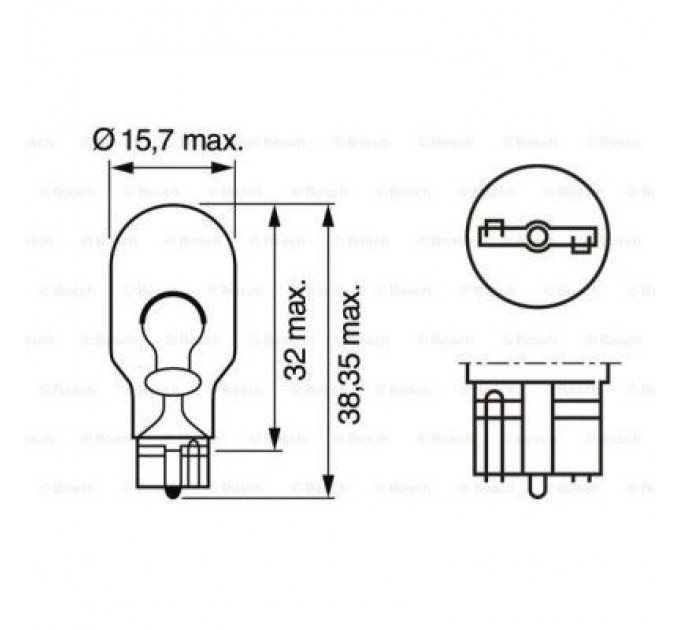 Bosch Автолампа Bosch 21W (1 987 302 249)