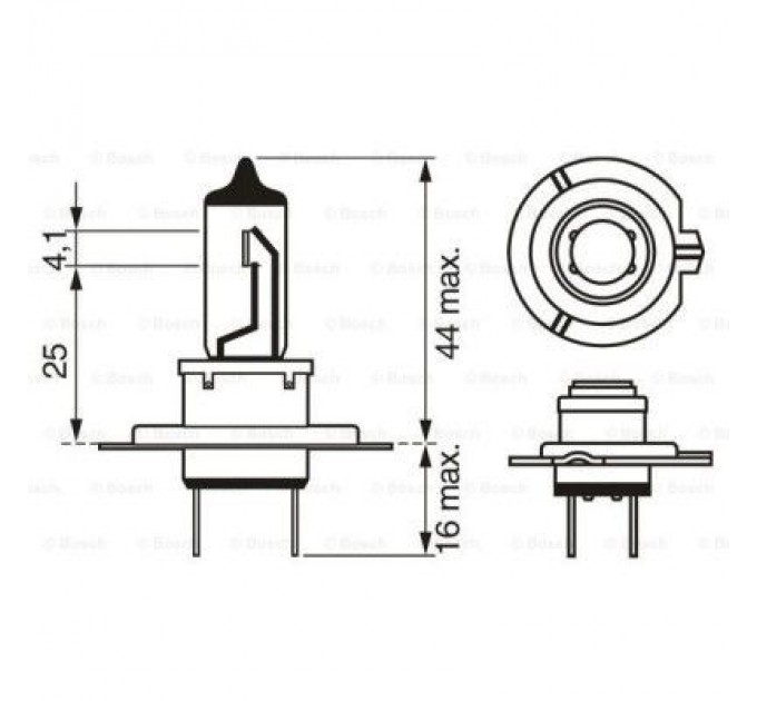 Bosch Автолампа Bosch галогенова 55W (1 987 302 071)