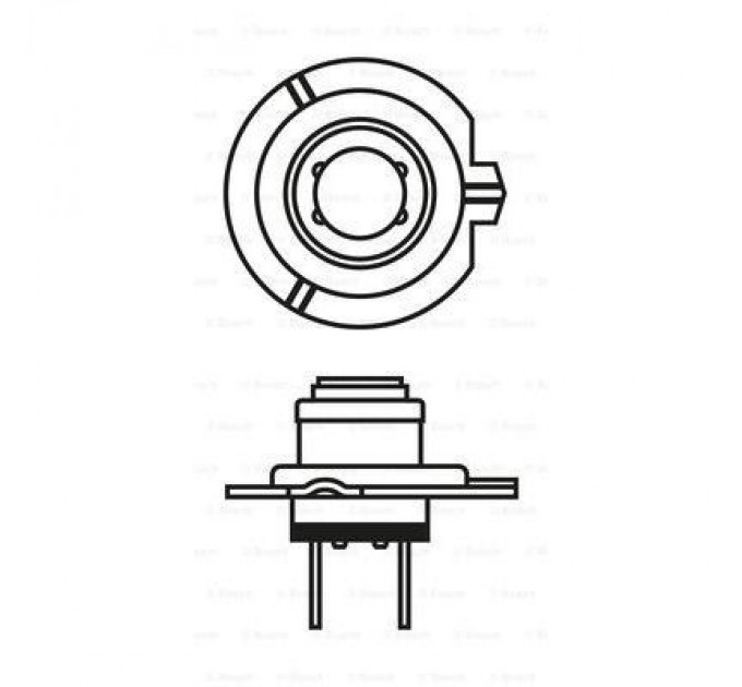Bosch Автолампа Bosch галогенова 55W (1 987 302 071)