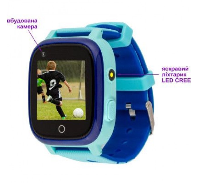 Amigo Смарт-годинник Amigo GO005 4G WIFI Kids waterproof Thermometer Blue (747017)
