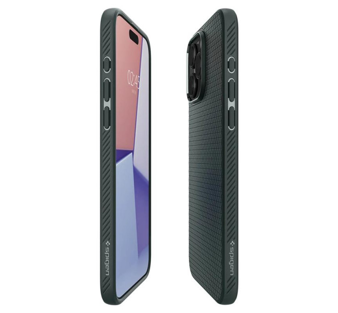 Spigen Чохол-накладка Spigen Liquid Air для Apple iPhone 15 Pro Max Abyss Green (ACS06564)